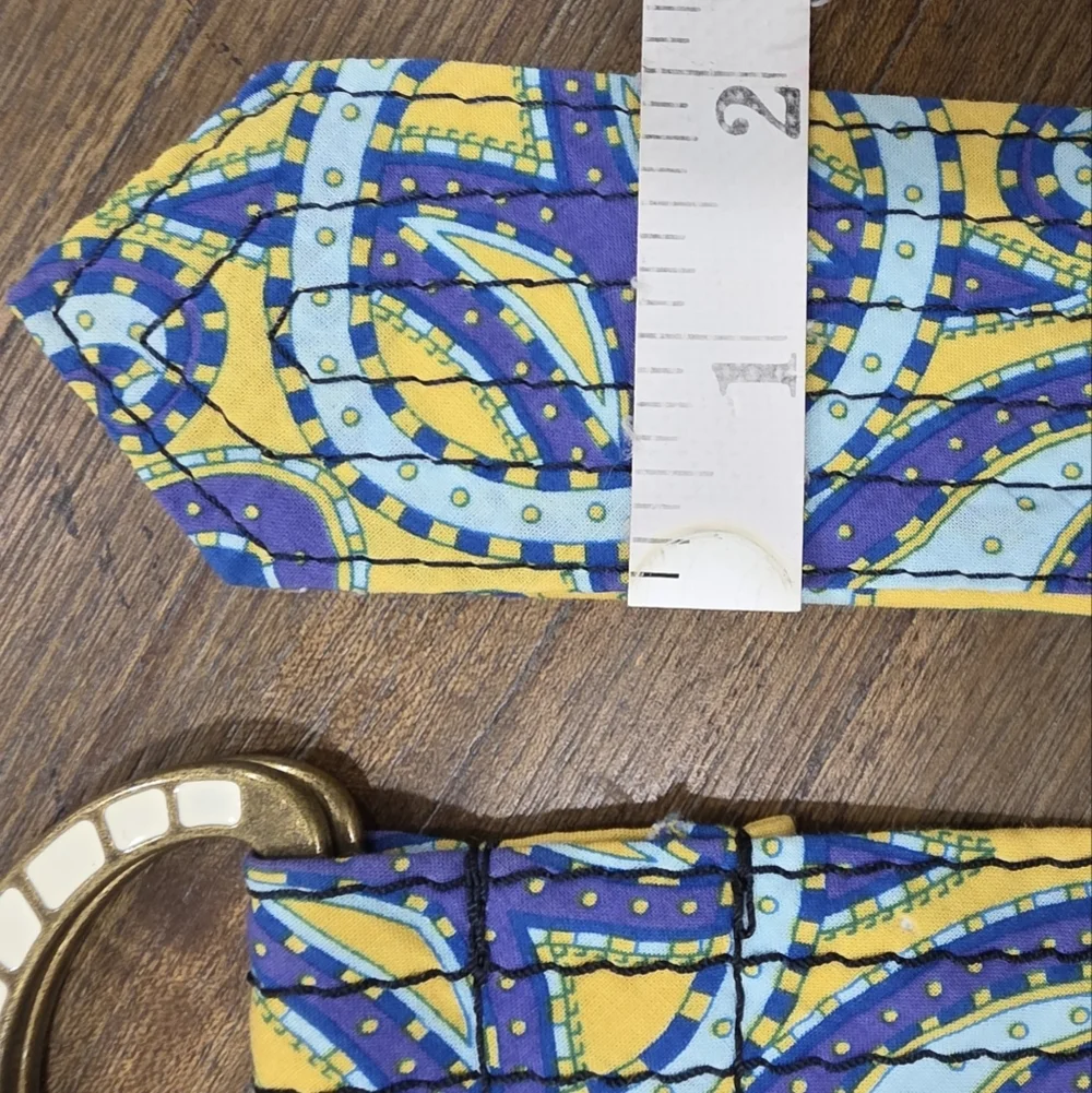 J. Crew Paisley Print D-Ring Belt